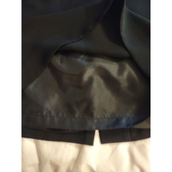 Larry Levine Skirt Petite Size 4P Black Straight - Picture 6 of 7